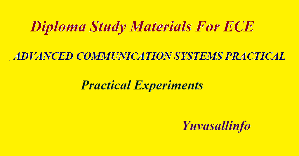 ADVANCED COMMUNICATION SYSTEMS PRACTICAL