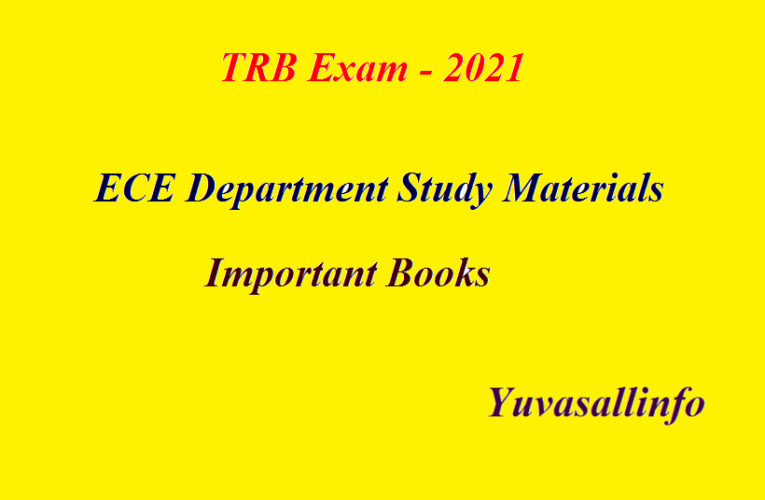 TRB Polytechnic Exam 2021 ECE Study Materials  | Yuvasallinfo