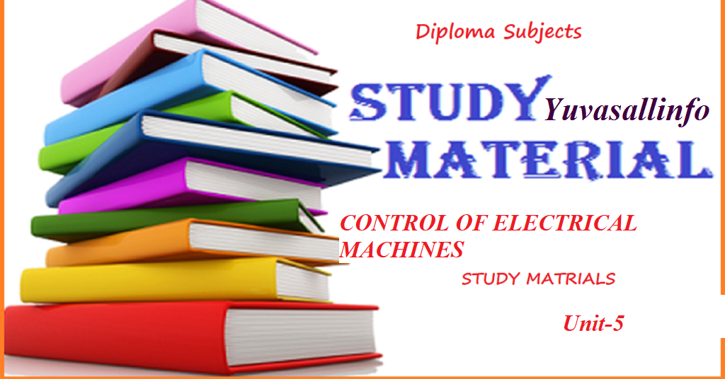 CONTROL OF ELECTRICAL MACHINES Unit 5