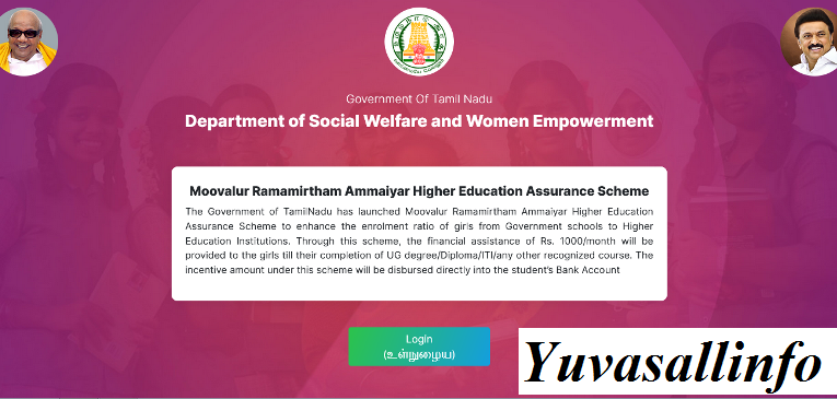 TN Girl Student Rs 1000 Scheme Apply Online | Yuvasallinfo